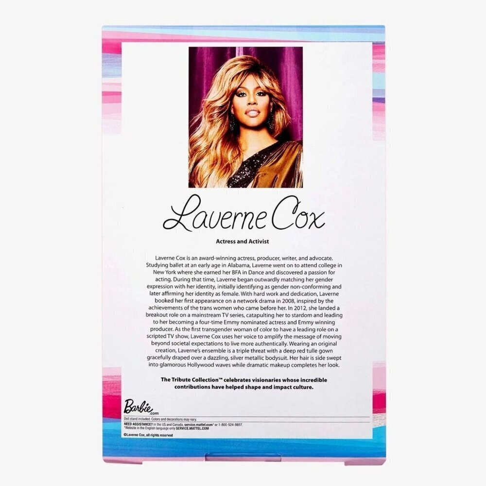 Barbie Tribute Signature Collection Laverne Cox Doll Mattel - NIB - Picture 6 of 9